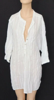 C&A Yessica Tunique LA-SHIT Taille 52 54 2XL TOP Court & 3/4-Manche Blanc - Photo 1/4