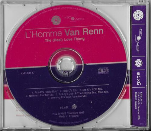 L'Homme Van Renn The Real Love Thang CD Brand NEW Unplayed 1995 House LHomme - Bild 2 von 3