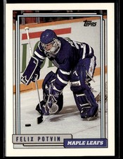 1992-93 Topps #3 Felix Potvin Hockey Card 1102H
