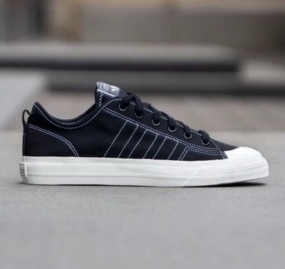 Adidas Original Nizza RF Men s Sneaker Athletic Shoe Black Trainer Size 10 NEW