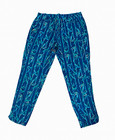 Lilly Pulitzer Women's Blue Green Bamboo Print Pants Drawstring Elastic Waist S — photo 1