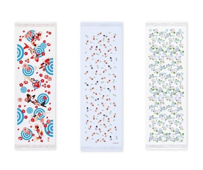 Kontex Tenugui Towels, 3-Piece Set, Face Towel