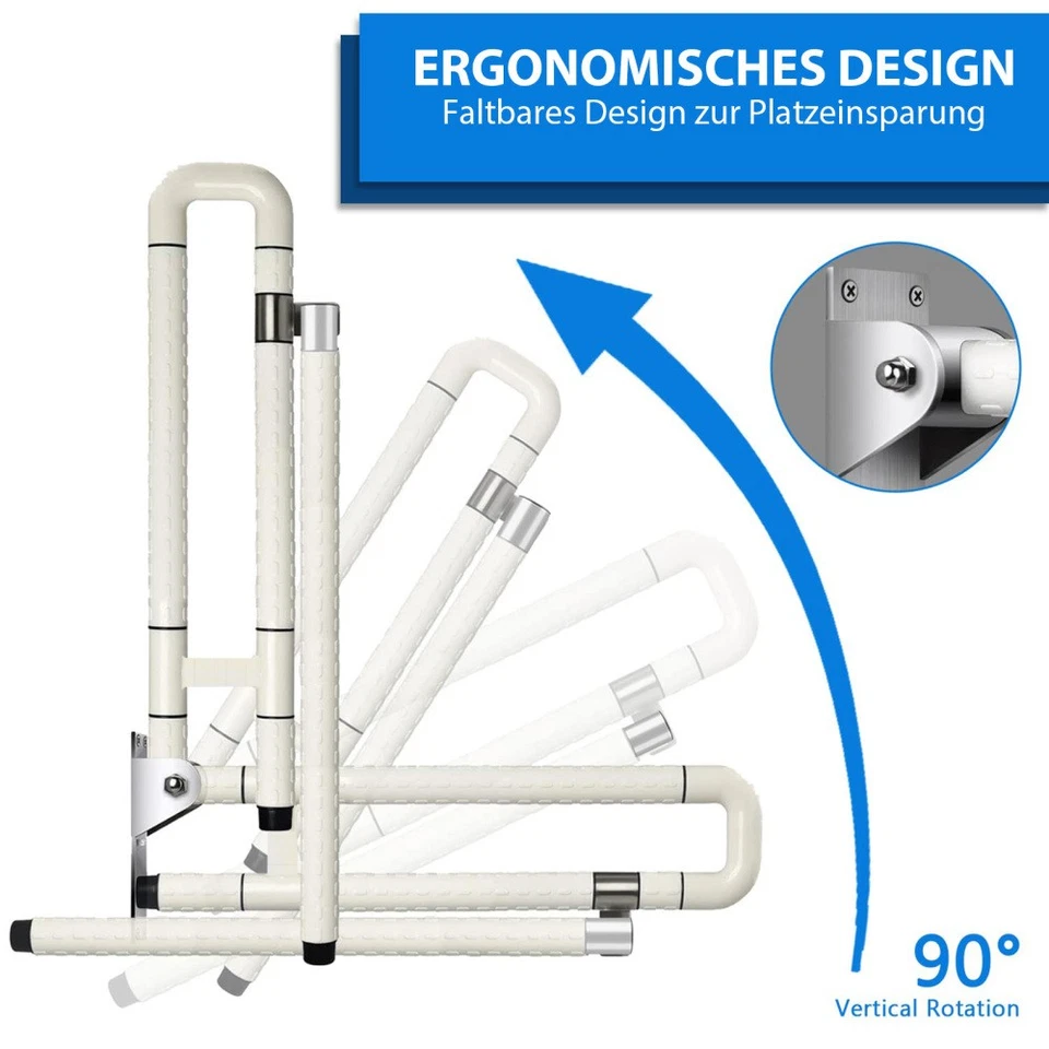 Stützgriff Klappgriff Aufstehhilfe Toilettengriff Behindertengriff Wanne WC - Bild 4 von 4