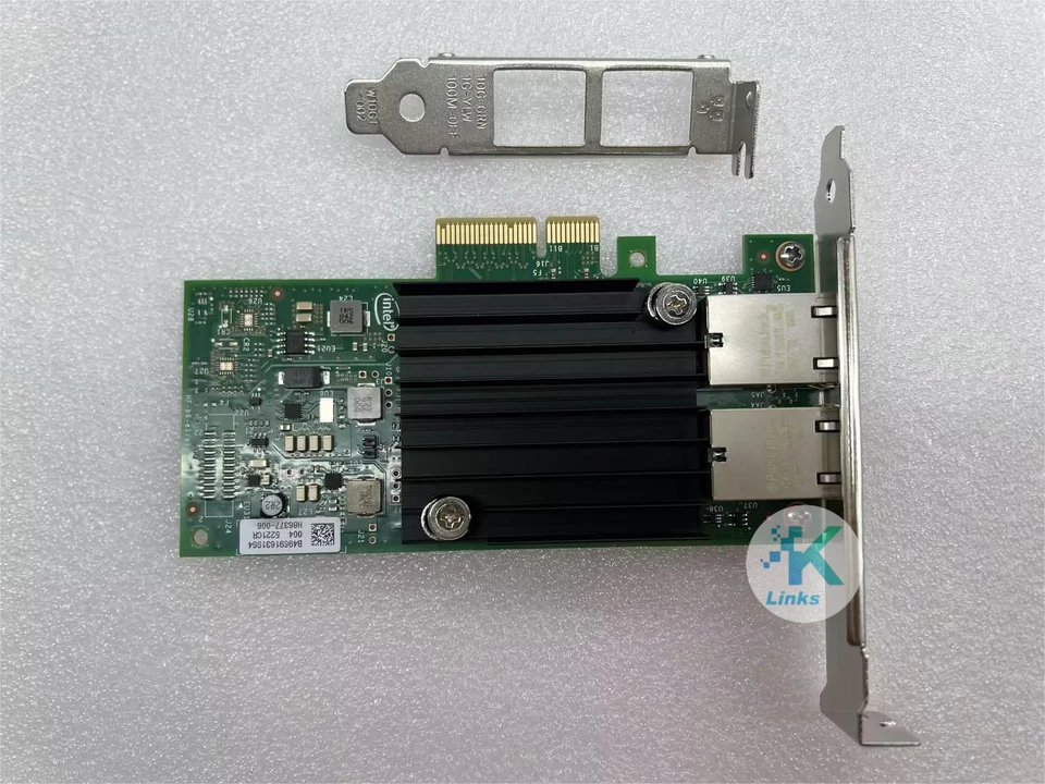 Intel X550-T2 10G PCIe3.0x4 Dual-port RJ-45 Converged Network Adapter X550T2BLK - Image 2 of 3