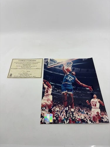 SHAQUILLE O'NEAL SHAQ ORLANDO MAGIC  AUTOGRAPHED SCORE BOARD PHOTO