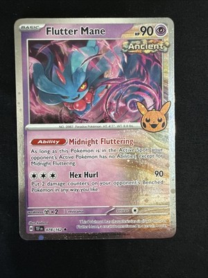 Pokemon Trick-or-Trade 2024 Cosmo Holo Temporal Forces 078/162 Flutter Mane