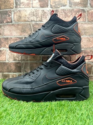 Nike Air Max 90 Ultra Mid Winter SE AA4423-001 Sneaker Herren UK 11 Schwarz Schuhe