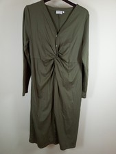 mamalicious maternity dress size XL, khaki green, very good condition
