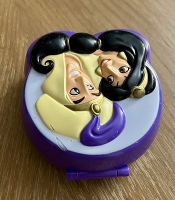 Vintage Polly Pocket Disney Aladdin & Jasmine Playcase Bluebird