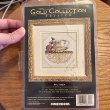 Vintage Dimensions Gold Collection Petites MOTHER Cross Stitch Kit 6709 NIP