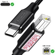 USB-C zu USB B Scanner Printer cable Druckerkabel für Nexoc, Packard Bell Tablet