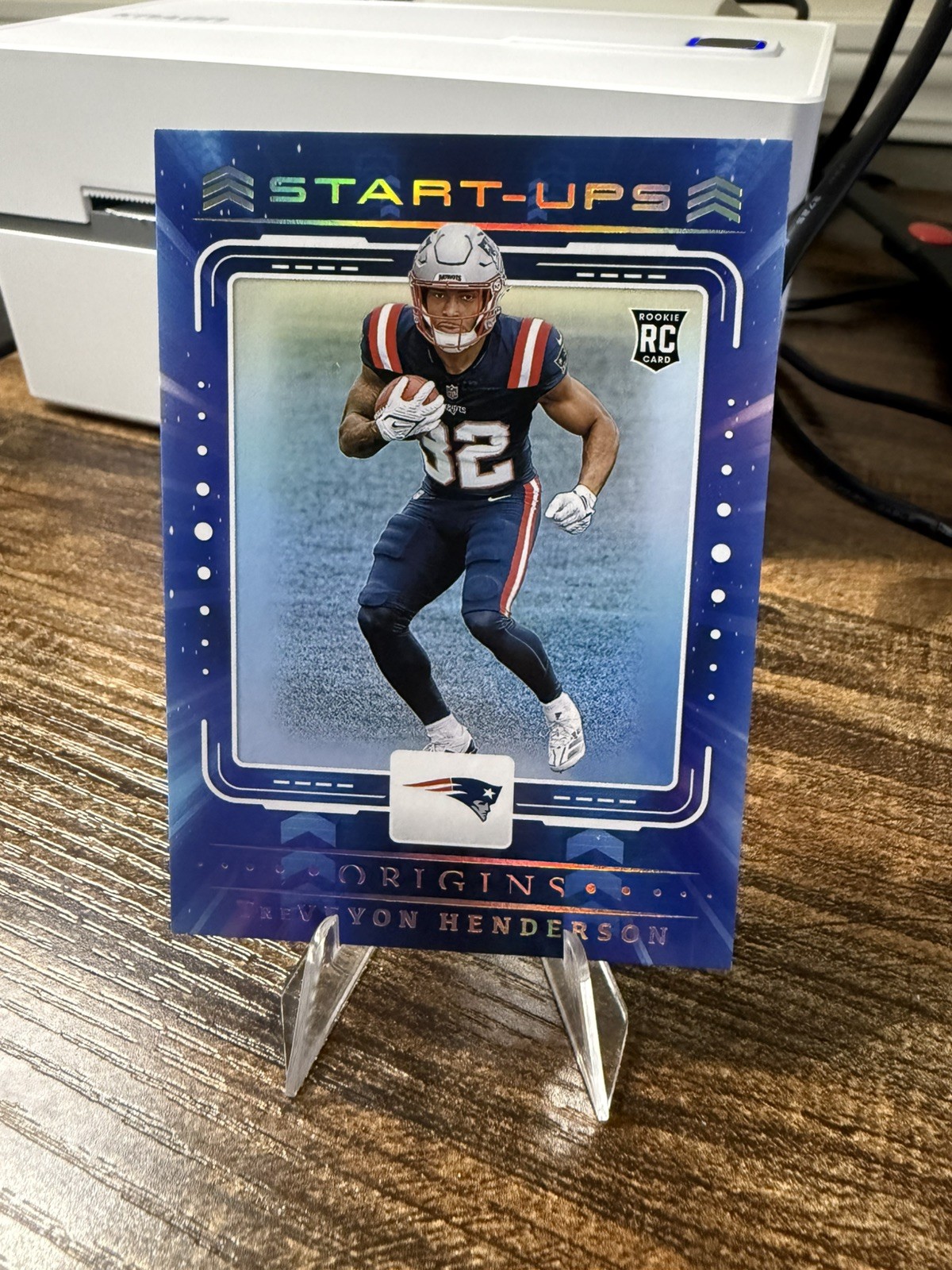 2025 Panini Origins TreVeyon Henderson Start-Ups #18 New England Patriots RC