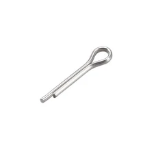 Split Cotter Pin - 1.5mm x 8mm 304 Stainless Steel 2-Prongs Silver Tone 60Pcs