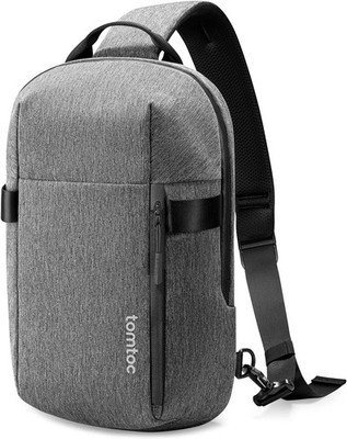 tomtoc Sling Bag Umhängetasche 14'' MacBook Pro, wasserabweisend, Crossbody 13''