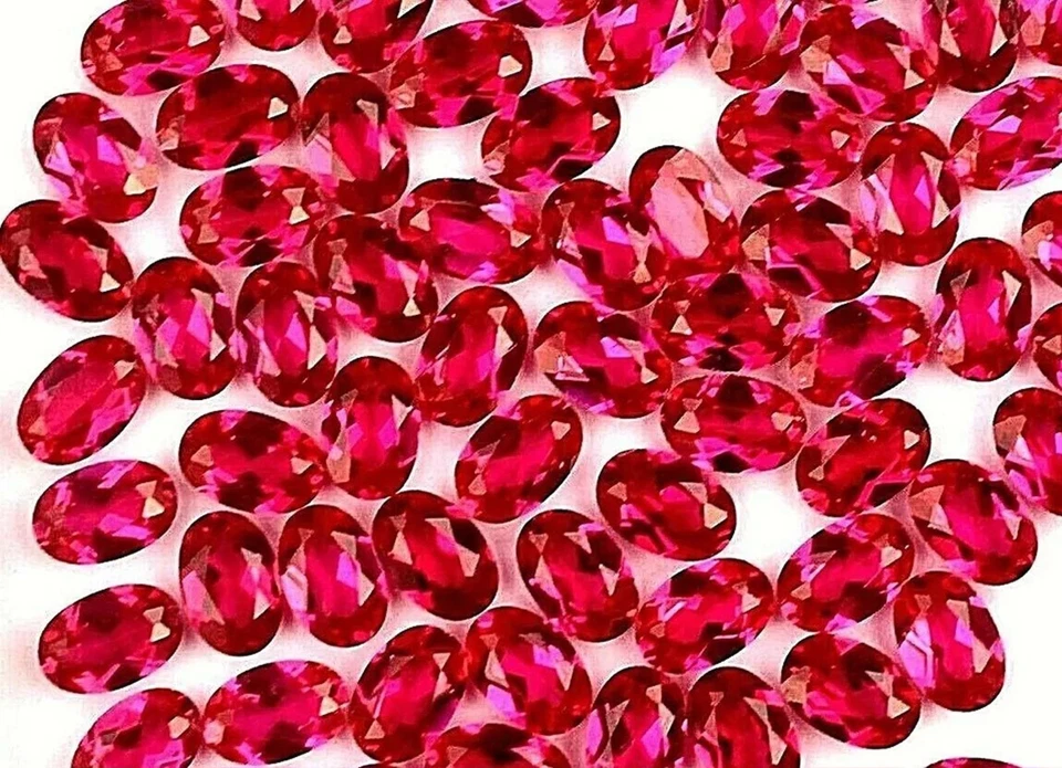 92 Pcs Natural Red Mogok Ruby 47.95 Ct Oval 6.x 4mm Certified Treated Gems 29S - Image 4 of 4