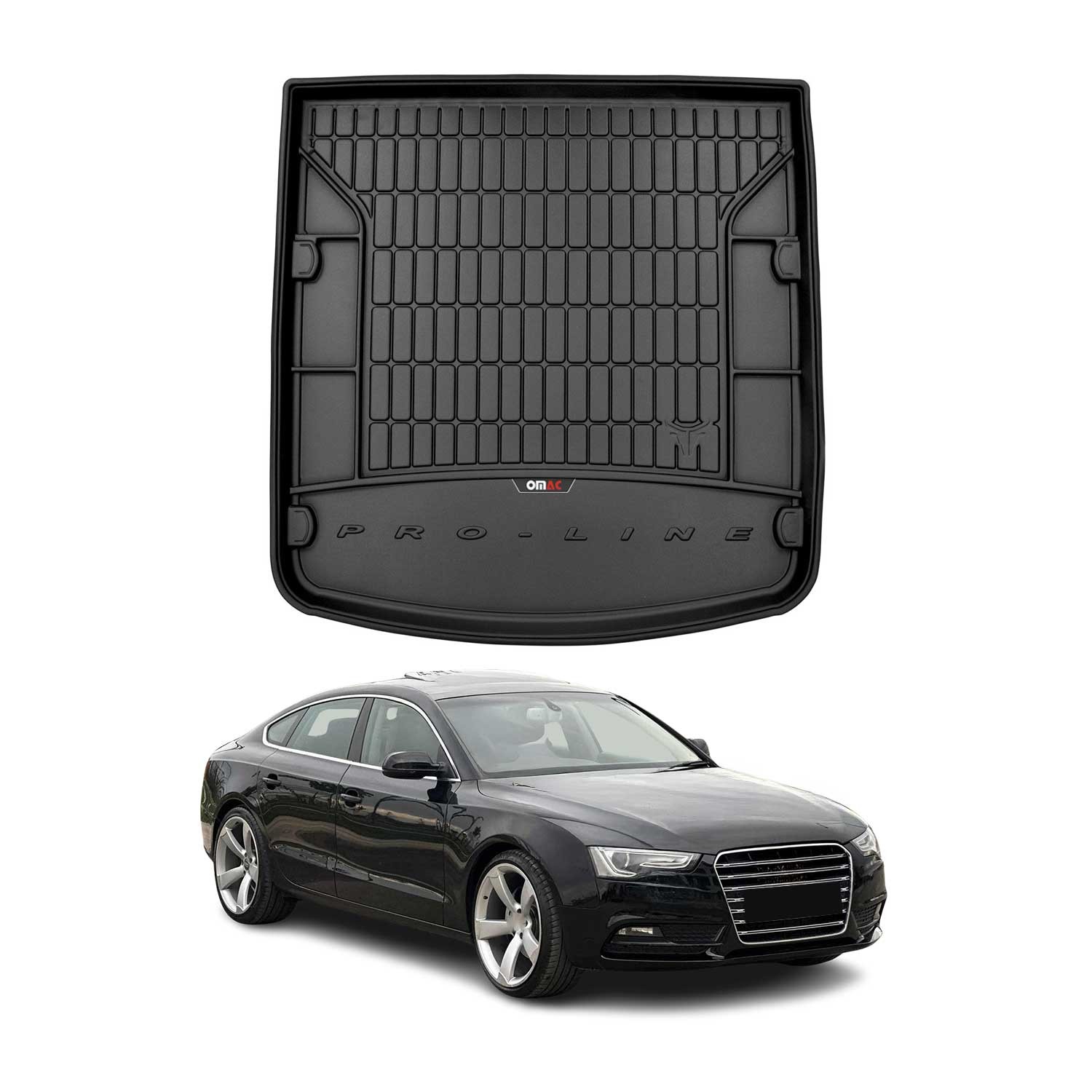 Tapis de coffre Audi A5 Sportback caoutchouc OMAC lavable contre l'humidité et la saleté