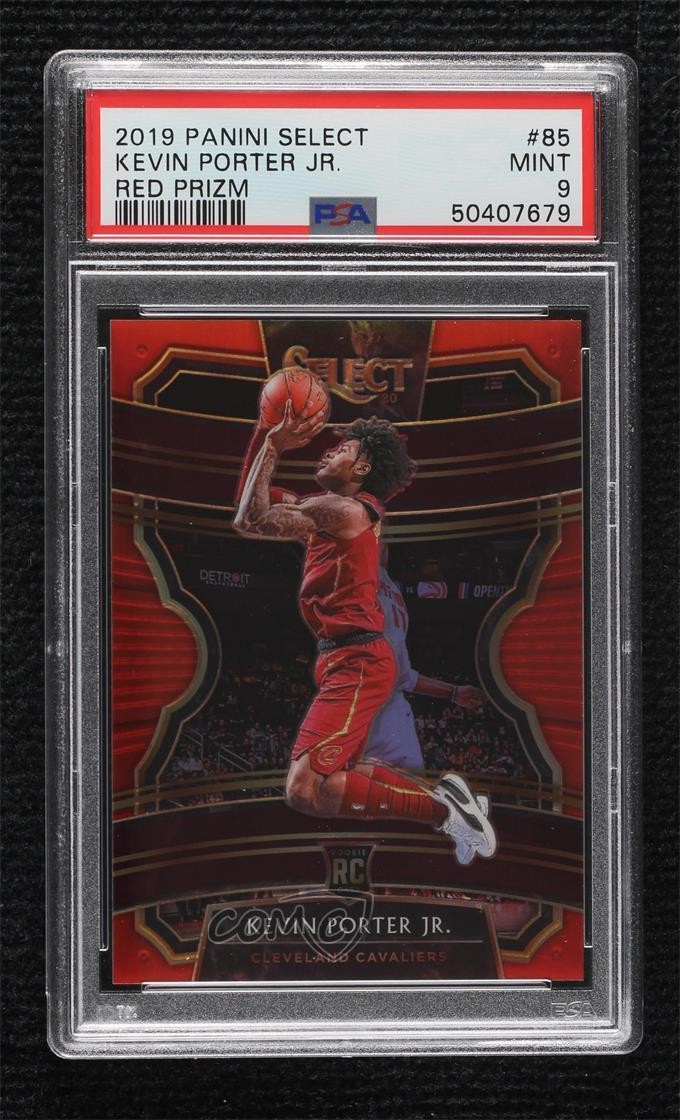 2019 Panini Select Concourse Red Prizm /199 Kevin Porter Jr #85 PSA 9 MINT 4d3