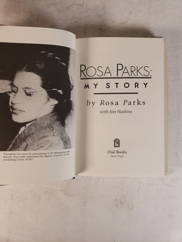 Rosa Parks: My Story SIGNED, 1st Edition, 3rd Printing (1992, Hardcover) Ticket - Imagen 12 de 19