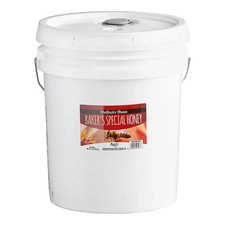 Monarch's Honey 60 lb Pure Bulk Honey 5 Gallon Pail Bakers Special Gluten-Free
