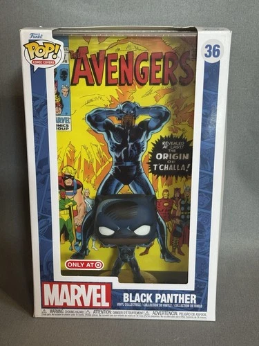 Funko Pop! Comic Book Cover w/Case: Marvel - Black Panther Target Exclusive #36