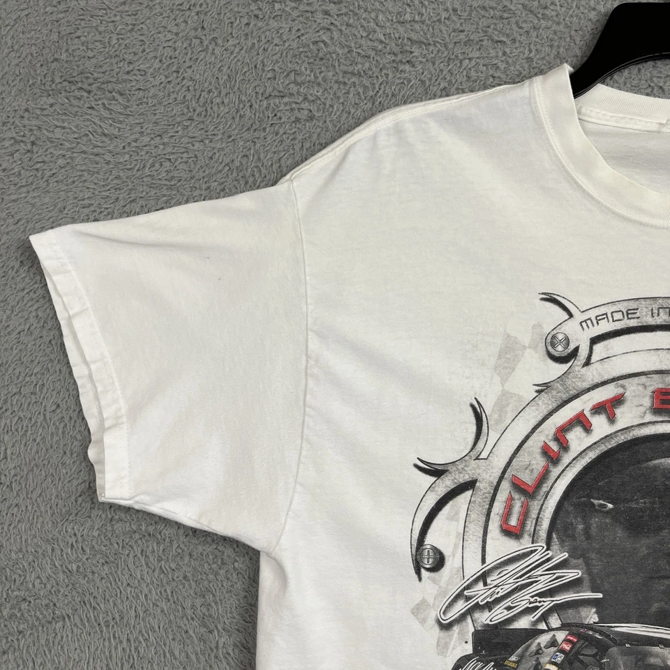 Clint Bowyer 07 NASCAR T Shirt Mens M/L Jack Daniels Racing RCR USA VTG 2006 - Image 4 of 4