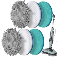S7001 Upgraded Steam&Scrub Mop Pads Kit for Shrak,S8201 S8001 S7000 S7201 S70...