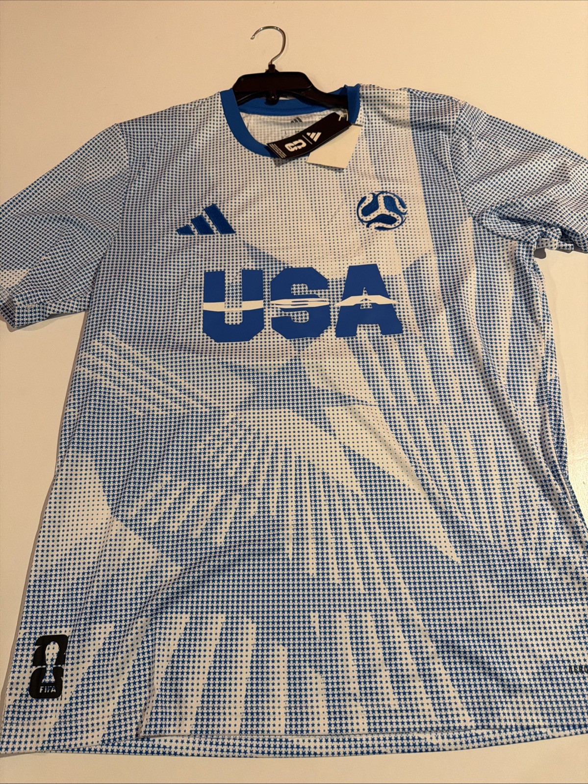 Adidas 2026 FIFA World Cup USA Jersey Sz L JI7635 Men’s NWT Blue
