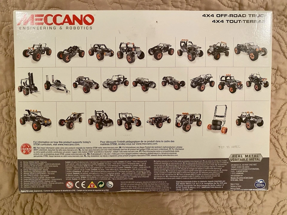 Meccano by Erector 4x4 Off-Road Motorized Truck STEM Building Set - New & Sealed - Image 2 of 4