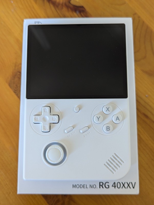 Ambernic 40xxv White Retro Games Console