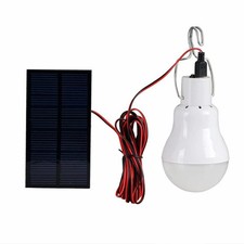 LED Solar Bulb With Hook Light Outdoor Waterproof Camping Solar Lamp Energy