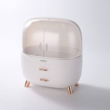 Makeup Organizer Storage Box Dustproof Portable Skincare Holder Cosmetics Gifts