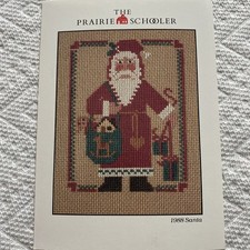 The Prairie Schooler 1988 Santa Counted Cross Stitch Pattern Cardstock