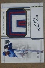 2017 National Treasures Yohander Mendez Rookie Patch Auto Gold /49 DZ30