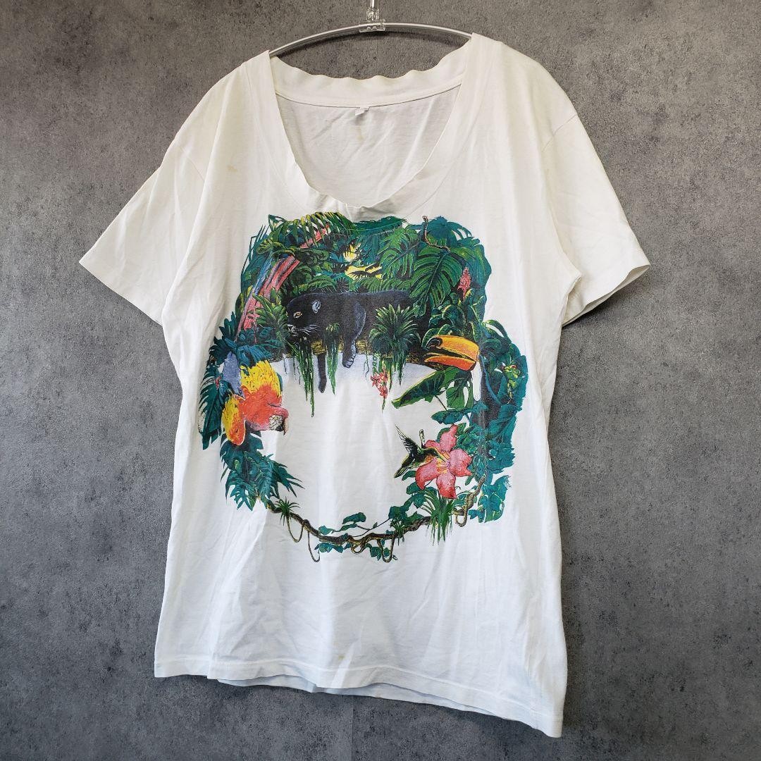USED BALENCIAGA T-SHIRT, WHITE, PATTERNED ACCEPTABLE image 2