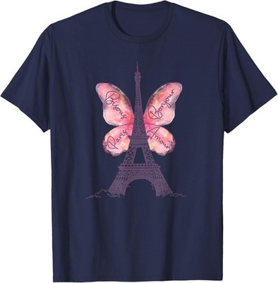 Paris Eiffel Vacation French Souvenir - I Love Paris T-Shirt