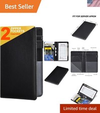 Server Books for Waitress - Leather Waiter Book Server Wallet with Zipper Poc...