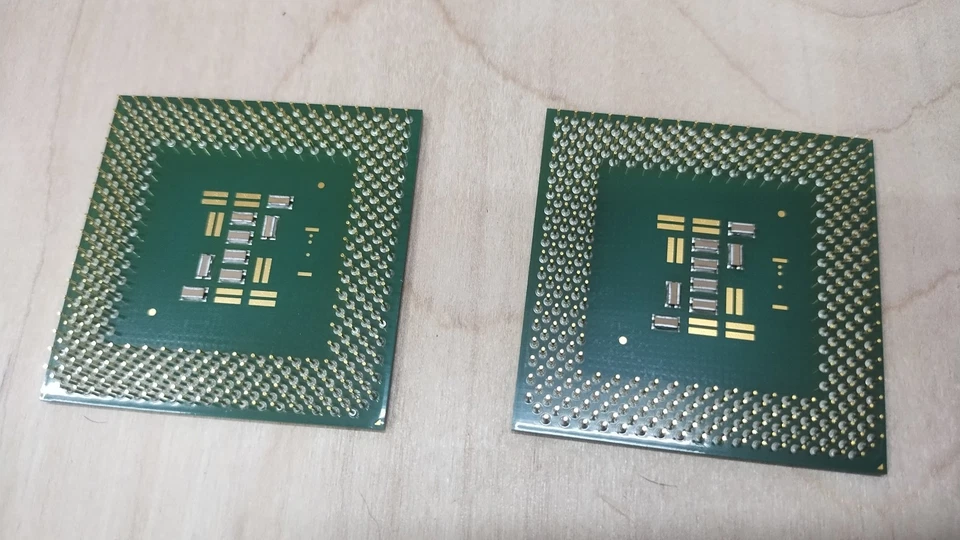 Intel Pentium III 866mhz SL4MD Socket 370/PGA370 CPU lote de 2 piezas vintage Foto 3 de 4