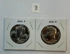 2016 P & D UNC Clad Kennedy Half Dollar Set in CB Flips -Free Shipping - E2