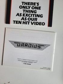 Gradius NES Nintendo Game Complete In Box With Instruction Manual Rare Game