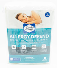 Sealy Waterproof Mattress Protector Allergy Defend Zippered Allergen Queen