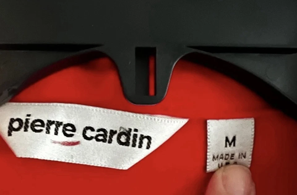 Pierre Cardin bata de Navidad vintage con ribete blanco. Talla M #lujo Foto 4 de 4