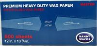 Wax Paper Premium Heavy Duty Handy Wacks 12 X 10 3/4 1 Box Of 500 Wax Paper Premium Heavy Duty Handy Wacks 12 X 10 3/4 1 Box Of 500