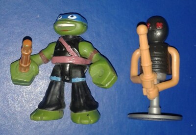 2015 * HALBSCHALE DOJO LEO & FUSSSOLDAT DUMMY * TMNT NINJA TURTLES KOMBINIERT P&P