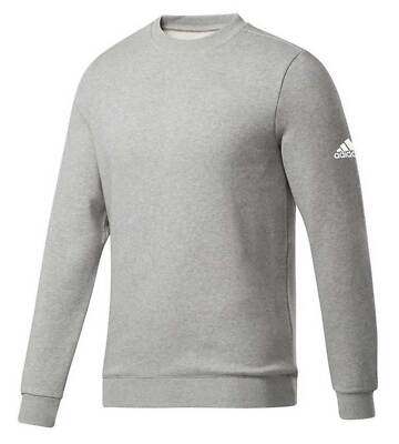 Adidas Men's Fleece Performance Training Crewneck Sweater   Grey Heather