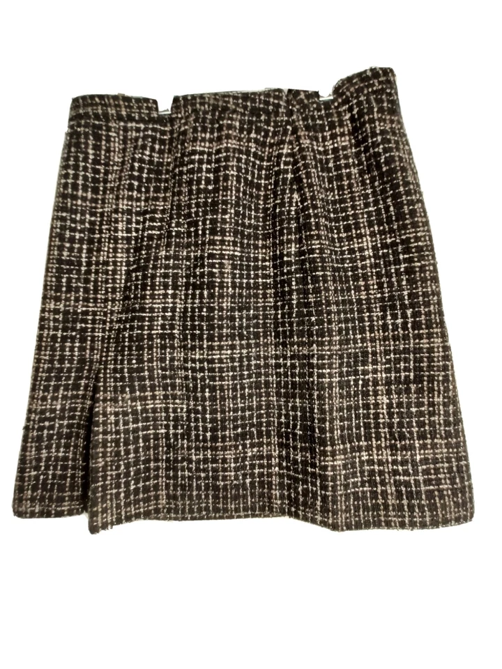 Falda 346 Brooks Brothers Forrada en A Talla 8 Hasta la Rodilla Mezcla de Lana Preppy Oficina Foto 4 de 4