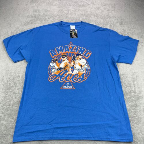 New York Mets Shirt Men's Size XL Royal Blue Baseball Graphic Tee MLB Sports New