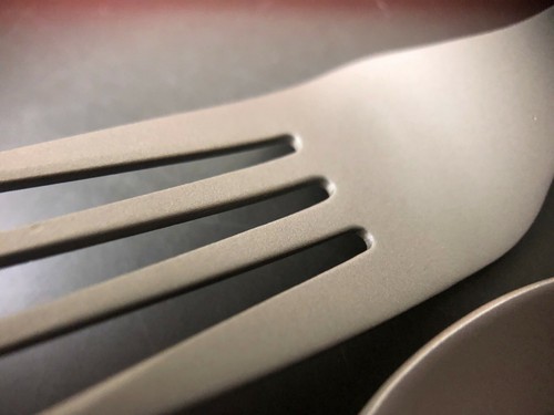Goshawk Pure titanium Spoon and Fork For Backpacking Camping Hiking with Bag - Picture 6 of 8