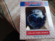 Sports Collectors Series Indianapolis Colts Glass Christmas Ornament Made In USA