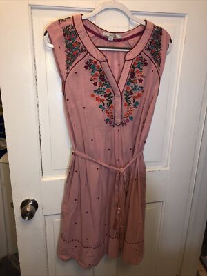 10. Boden Amelia Pink Embroidered Dress W/ Slip 4 Perfect | eBay