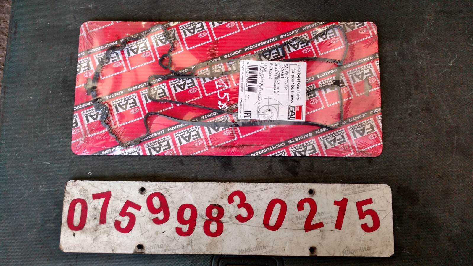 VAUXHALL ASTRA CORSA 2004 - 2010 1.2/1.4 PETROL ROCKER COVER GASKET FAI RC1322S